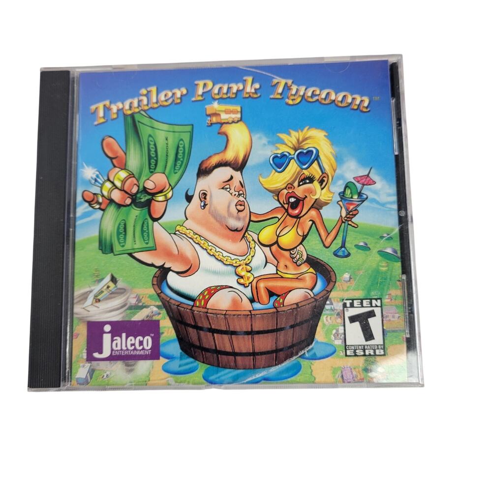 Trailer Park Tycoon PC CD-Rom Game 2002 Jaleco Untested Retro Simulation